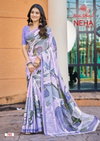 Neha Vol 7 By Kashvi Dull Moss Wholesale Digital Printed Saree Suppliers In Mumbai